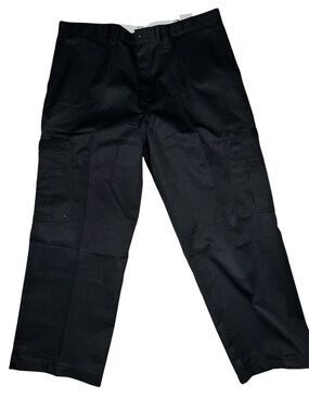 NWT Dickies Loose Fit Black Cargo Work Pants - 38